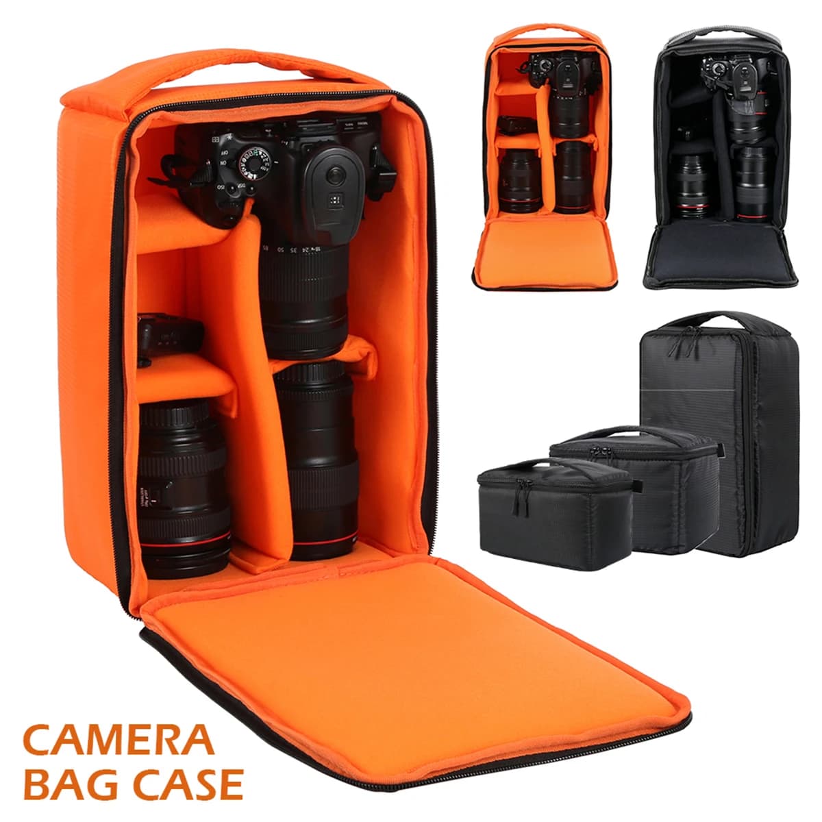 Borsa per fotocamera impermeabile Zaino per fotocamera multifunzionale Custodia per fotocamera digitale per video da viaggio all'aperto per obiettivo DSLR Nikon Canon