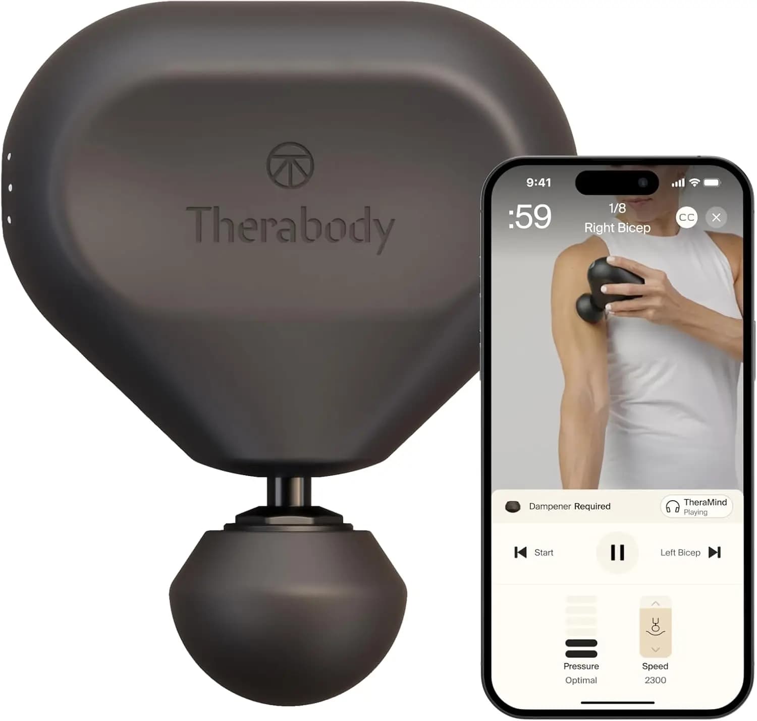 Mini ultra-portable massage gun to relieve pain and tension - Travel essential with long-lasting battery