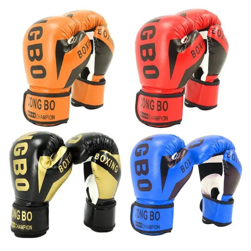 1 Children's Leather Boxing Gloves Paio, for Training, Combat and Physical Exercise, Hand Protection