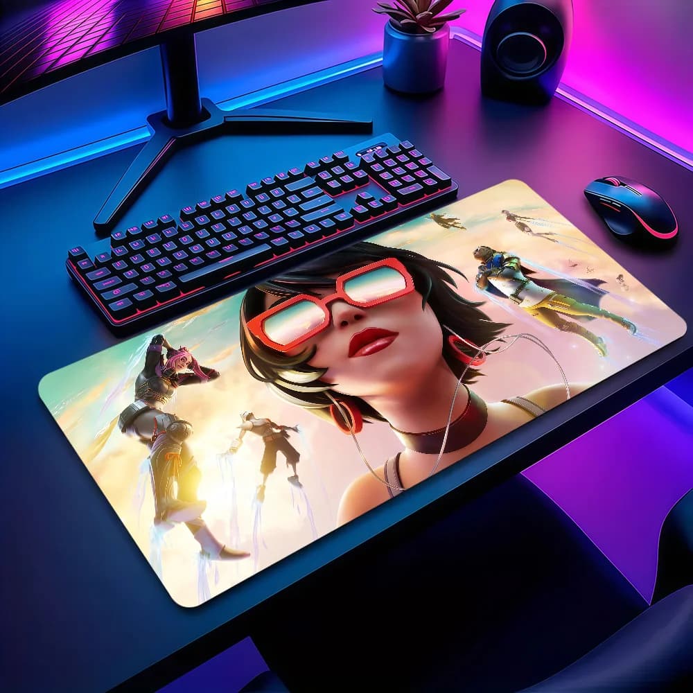 Tappetino per mouse F-Fortnite divertente con grafica di gioco, antiscivolo, con bordi rinforzati, spesso, per desktop, grande, confortevole, per gaming, ufficio, studenti
