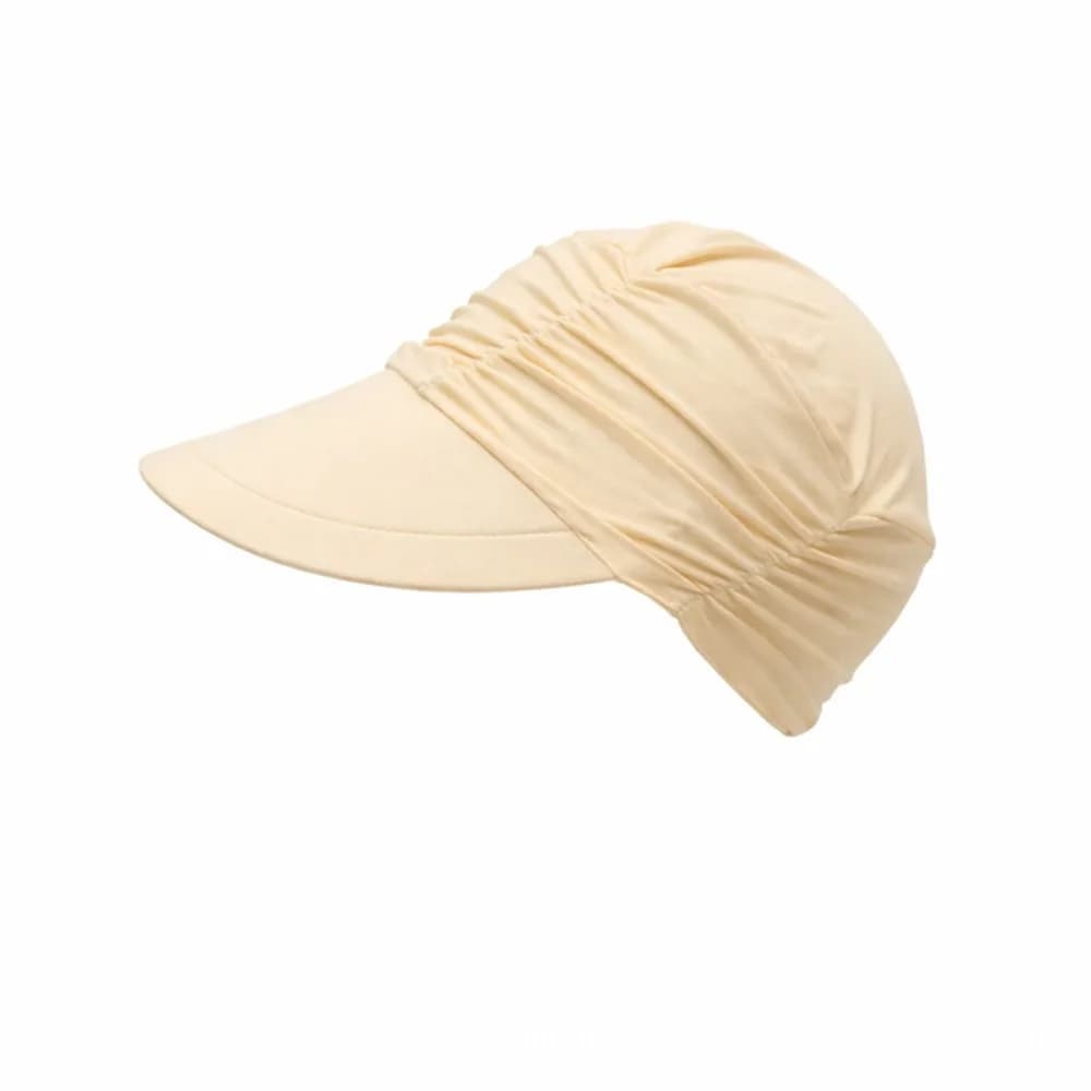 Solid Color Wide Brim Women Sun Hat Elastic Fit UV Protection Cooling Visor Cap Foldable Breathable Summer Baseball Cap Exercise