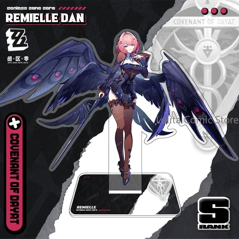 Anime Zenless Zone Zero Remielle Cosplay Acrylic Standee Photocard Ornament Cartoon Figure Model Toy Fan Collection Xmas Gift