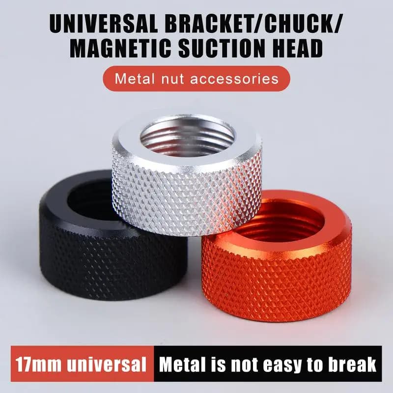 Heavy Duty 17mm Ball Head Nut Fastener Rust Proof for Universal Car Phone Mount Holder Windshield Stand Replacement Parts