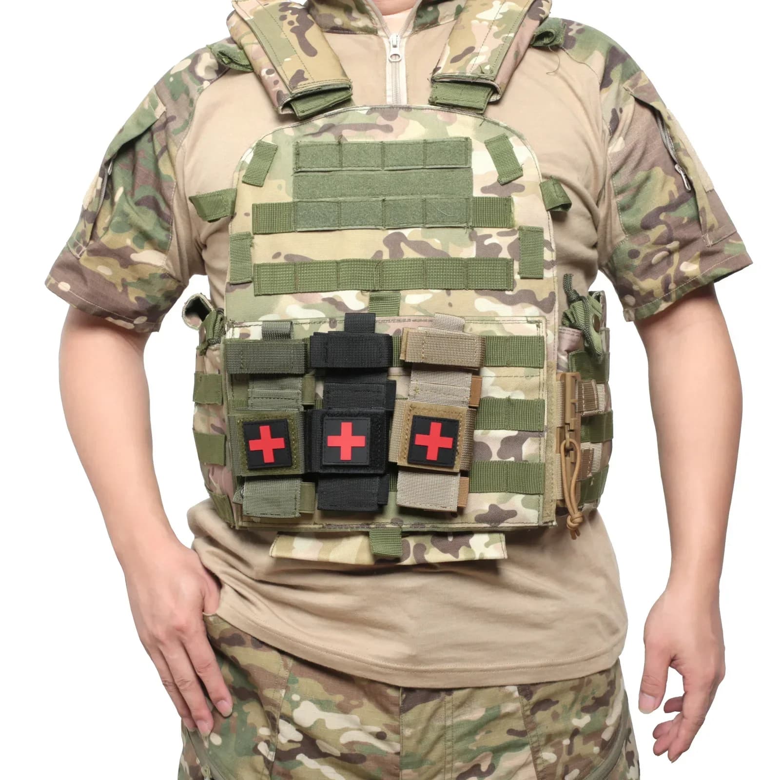 Borsa Tattica Molle per Tourniquet, Porta Forbici Mediche, Fondina per Torcia da Caccia/Escursionismo, Kit Pronto Soccorso, Marsupio EDC