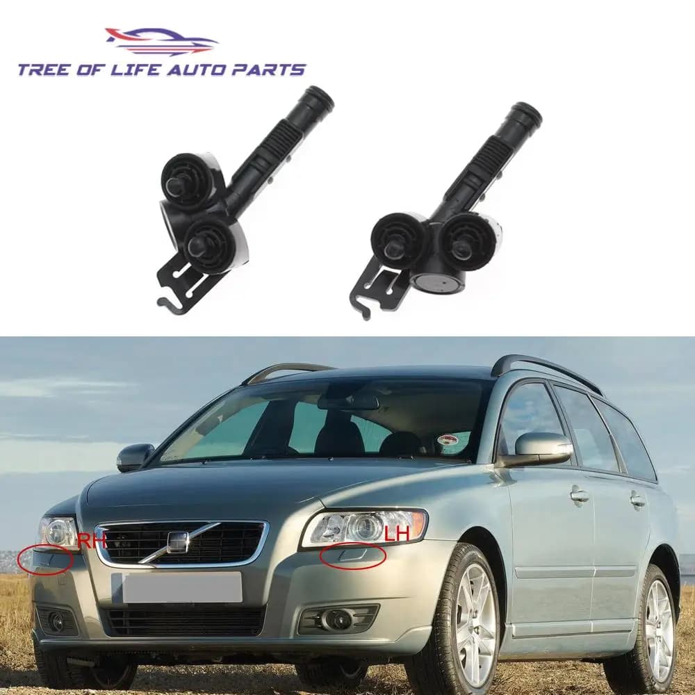 Paraurti anteriore Faro Rondella Ugello di spruzzo Jet Tappo di copertura per VOLVO V50 2004 2005 2006 2007 2008 2009 2010 2011 2012 30698423