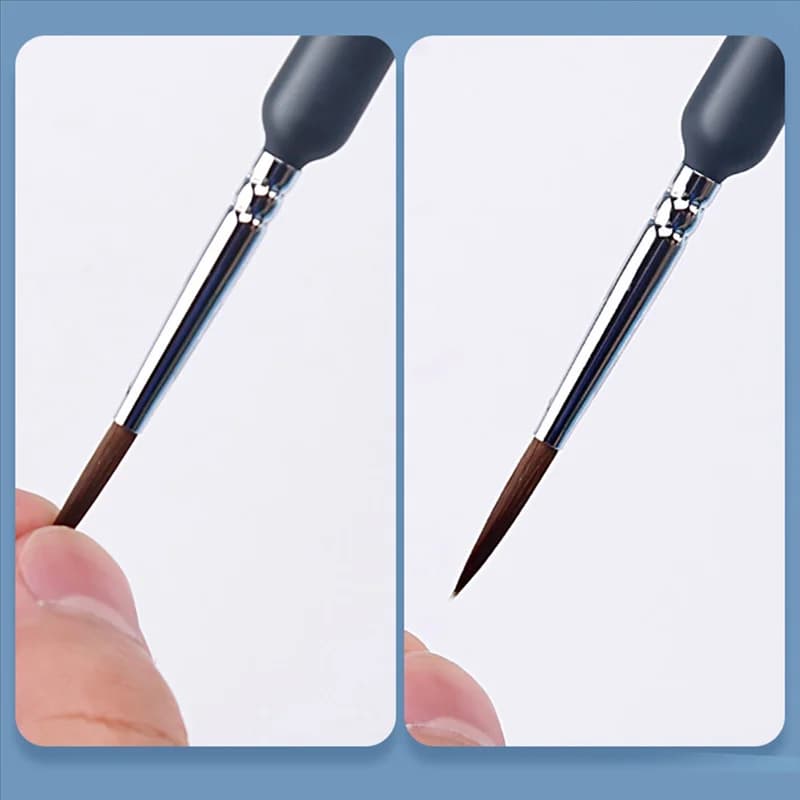 9Pcs Fine Detail Paint Brush Small Paint Brush With 9 Sizes For Watercolor Painting Acrylic Drawing