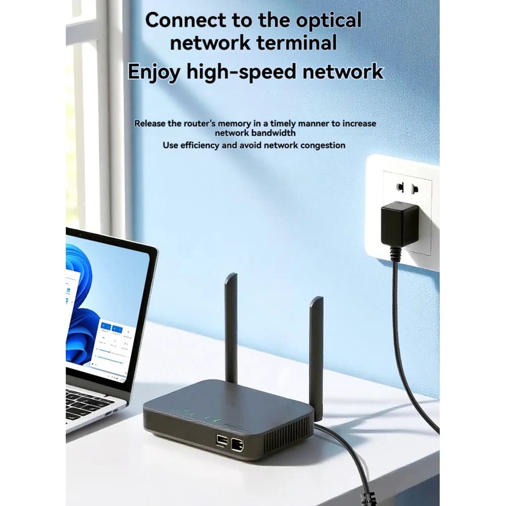 Cavo di ripristino automatico per router Wi-Fi con porta di riavvio, reset in 72 ore, DC5.5X2.1Mm per router bridge/ripetitore Wi-Fi