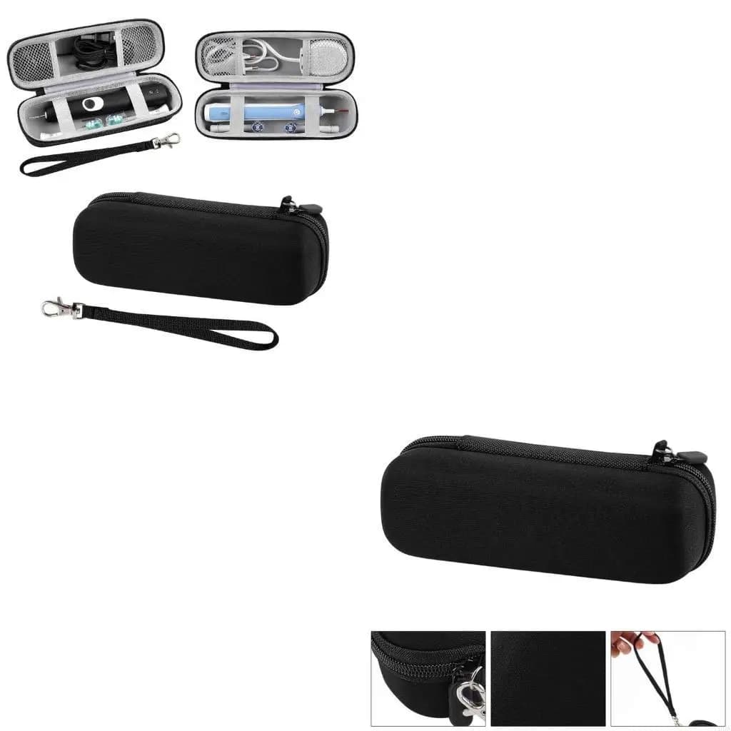 Portable travel bag for electric toothbrush with waterproof travel bag with compartment