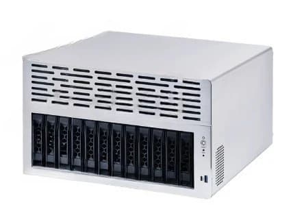 Il telaio sostituibile a caldo del server a 12 dischi della serie Nas supporta dispositivi di controllo industriale per archiviazione dati di rete della scheda madre ATX