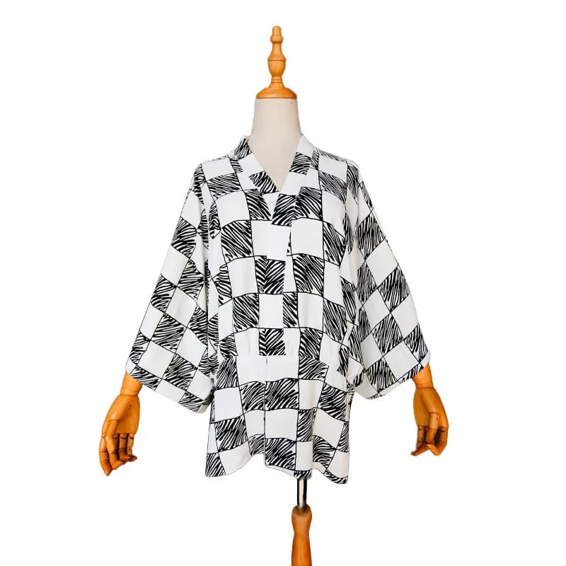 Giacca estiva in tessuto di piume Kimono da uomo Cardigan Moda giapponese Anime Cosplay Mantello Accappatoio Giacca elegante Haori
