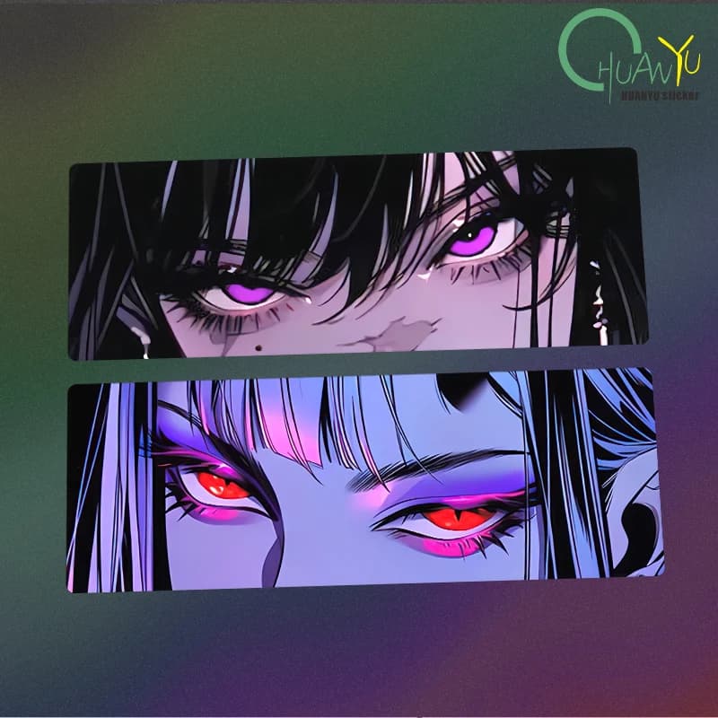 Applicabile a adesivi riflettenti per decalcomanie anime eye killing per motociclette e automobili, decalcomanie, adesivi decorativi personalizzati