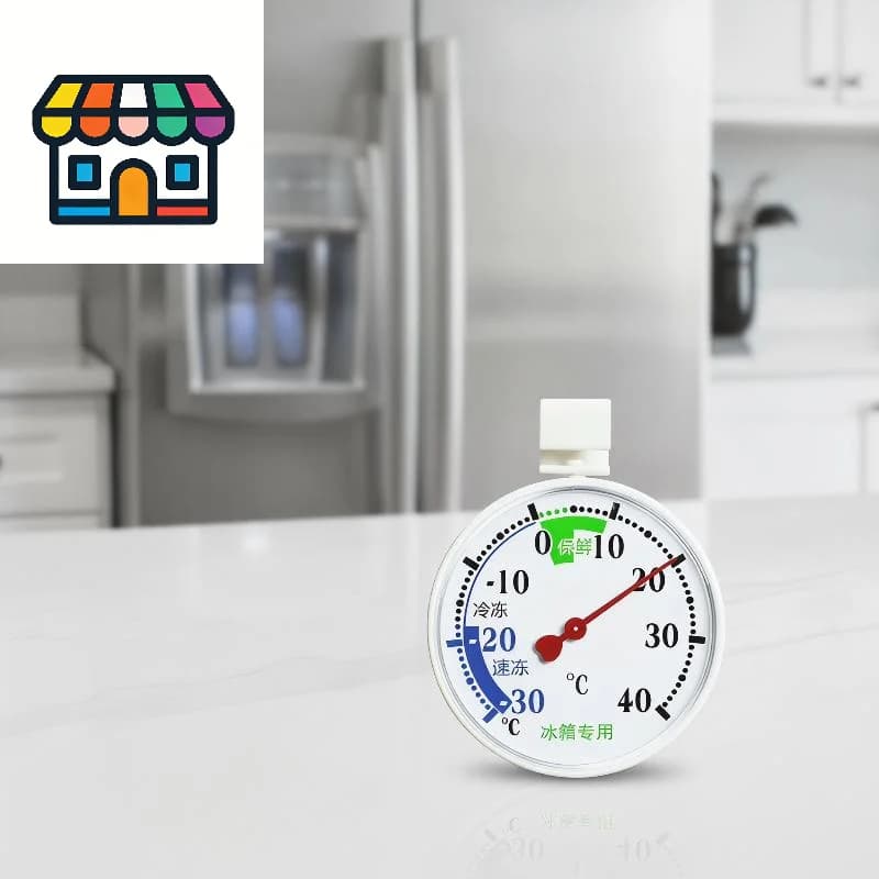 Refrigerator Freezer Thermometer High Accuracy Easy Read LCD Display Waterproof Temperature Gauge for Home Kitchen Use