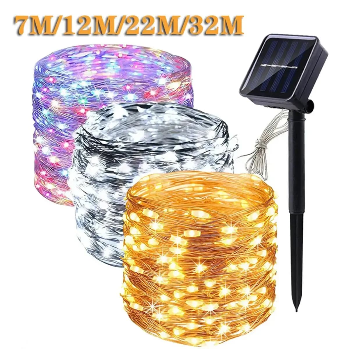 1 confezione di luci solari per esterni, impermeabili, a LED, con 8 modalità di luci scintillanti, per decorazioni di nozze, feste in giardino