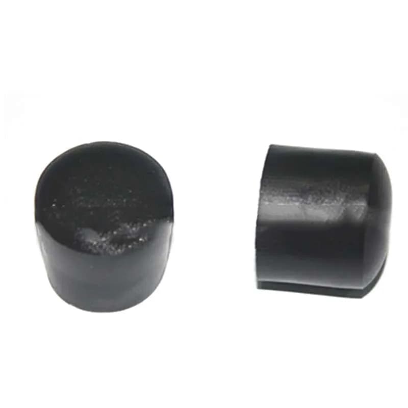 I piedi di plastica neri della protezione dei piedi del PVC dei cappucci della gamba della sedia di 22mm coprono il fondo rotondo 4 pz/set
