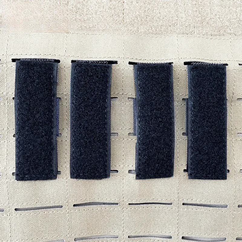 4PCS Molle Strip Adapter Vest Backpack Patch Panel Hook&Loop Converter Ribbon Strips ID Patches Display Holder