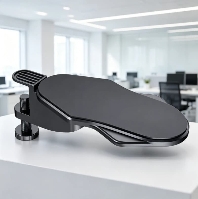 Poggiapolsi ergonomico universale per mouse, bracciolo, accessorio da scrivania per computer, supporto per gomito, estensione da tavolo collegabile a mano