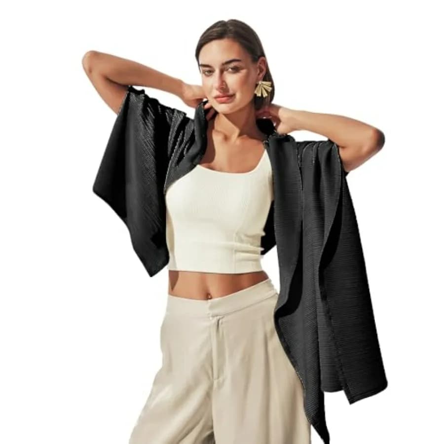 Sciarpa da viaggio con protezione solare UV UPF 50+, copricostume da spiaggia plissettato, coperta rinfrescante estiva