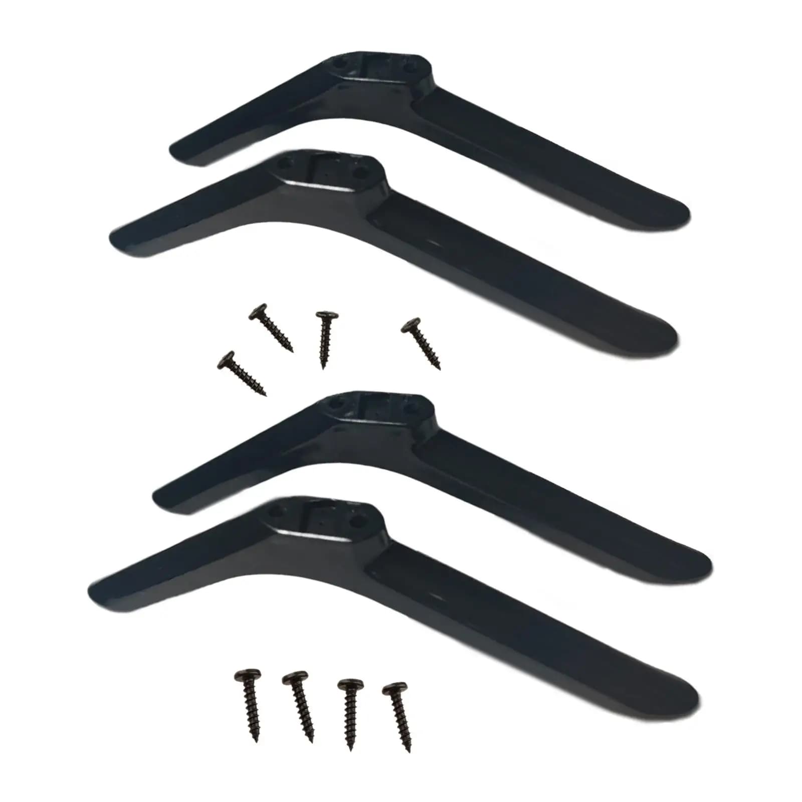 2x Base TV Supporto da tavolo Gambe TV da tavolo con 4 viti Gambe TV da tavolo 2,5 cm