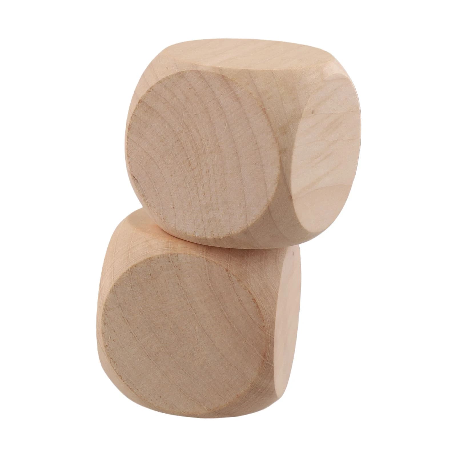 10pcs Blank Wooden Dice Unfinished Wood Cubes Square Blocks DIY Craft Printing Rounded Corner 40/50/60mm Table Soccer Parts