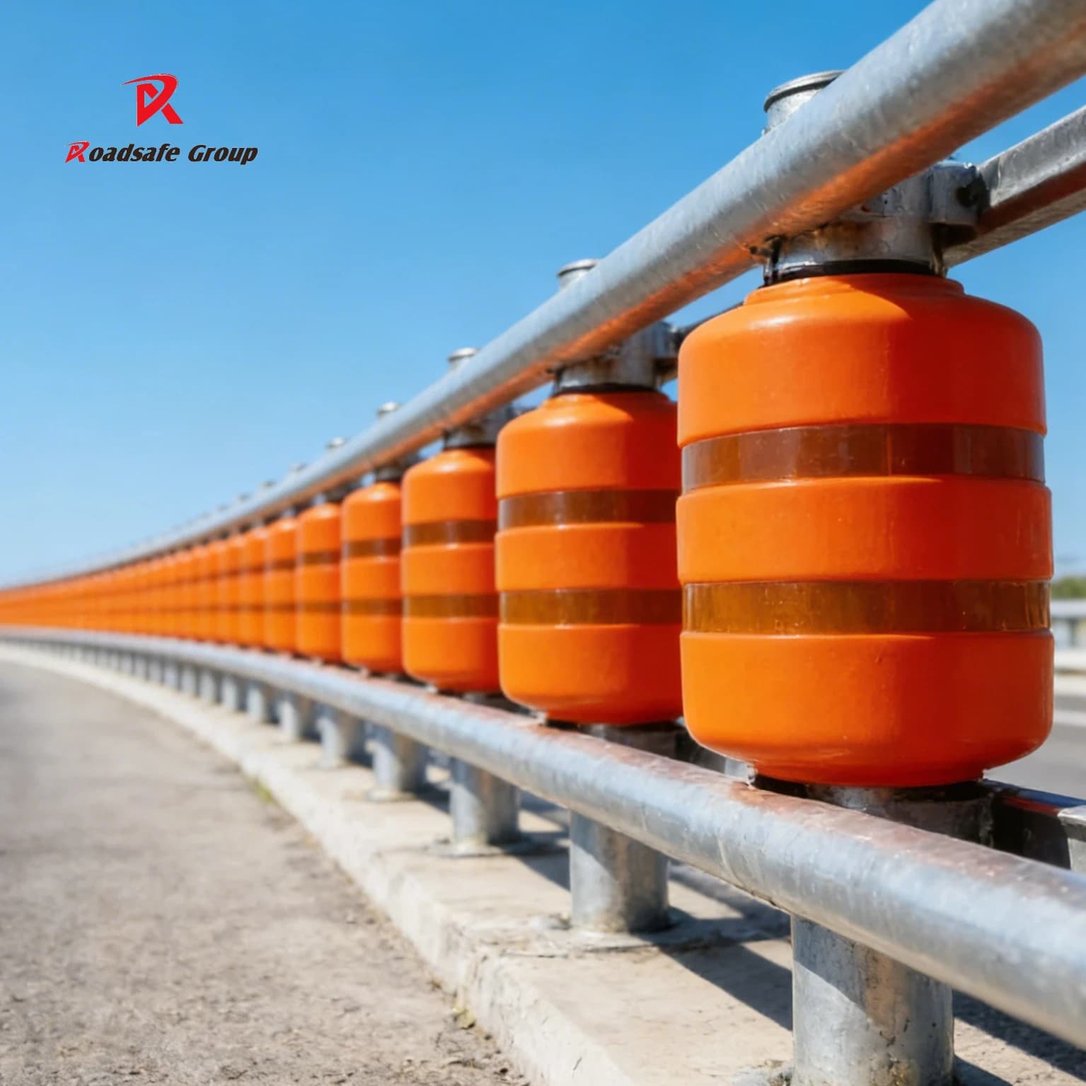 Barriera di Sicurezza Stradale in Schiuma EVA/PU, Sistema Rotante Antiurto, Barriera Anti-Collisione per Curve Stradali