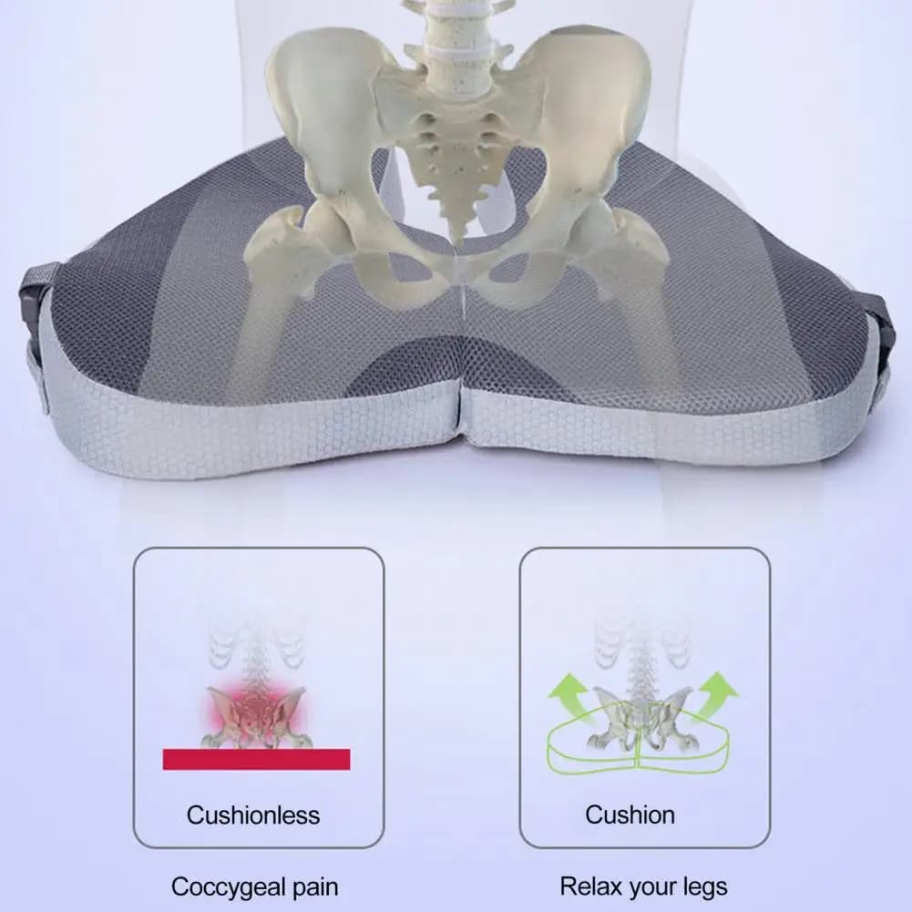 Cuscino ergonomico per seggiolino auto cuscino per emorroidi in Memory Foam per la correzione della postura supporto per coccige ergonomico per ufficio