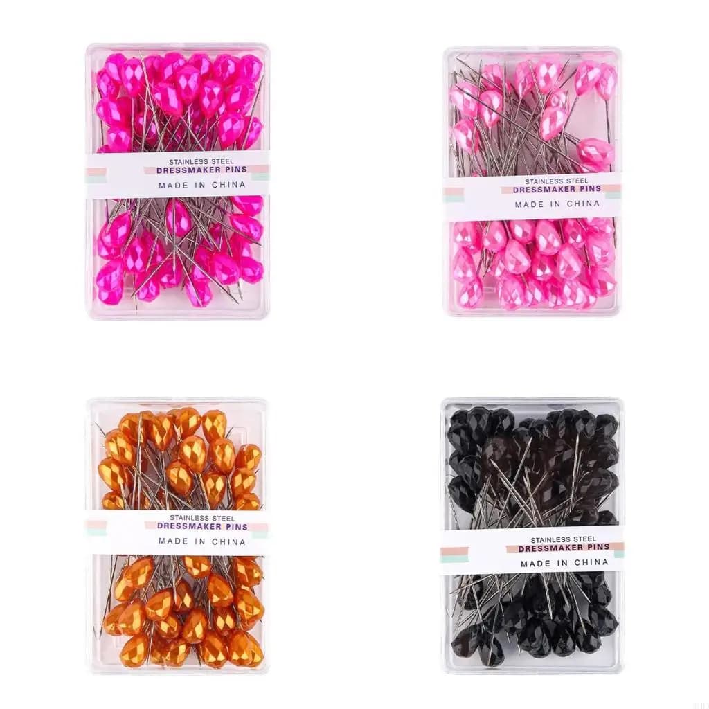 Spilla da cucito lunga e dritta da 50 pezzi per perline per quilting Spilla per quilting con testa Spilla posizionamento per