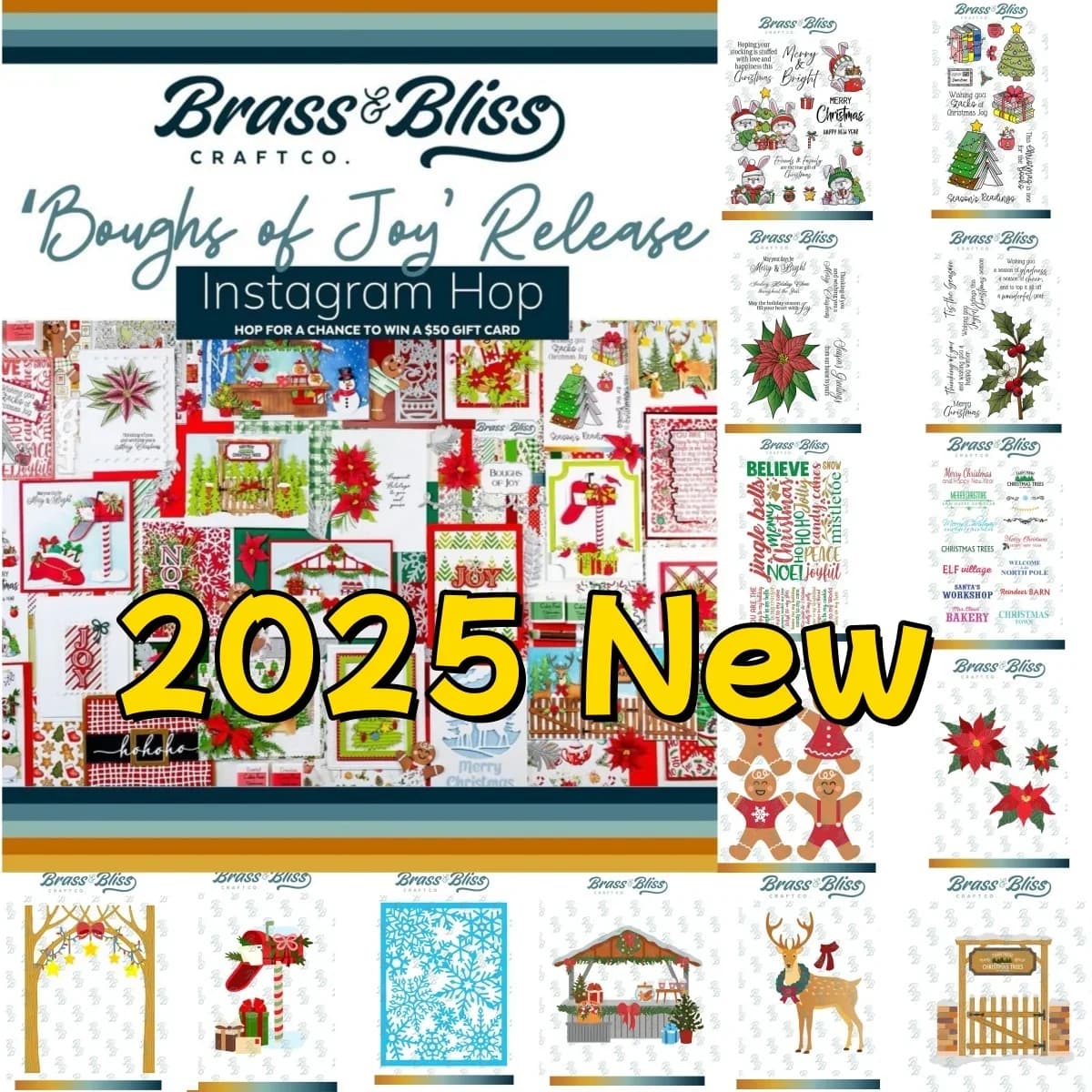 Poinsettia Natale Fiocco di neve Holly Cheer Agricoltori Bloom Boughs Metallo Fustelle Timbri trasparenti Stencil per fai da te Scrapbook Craft