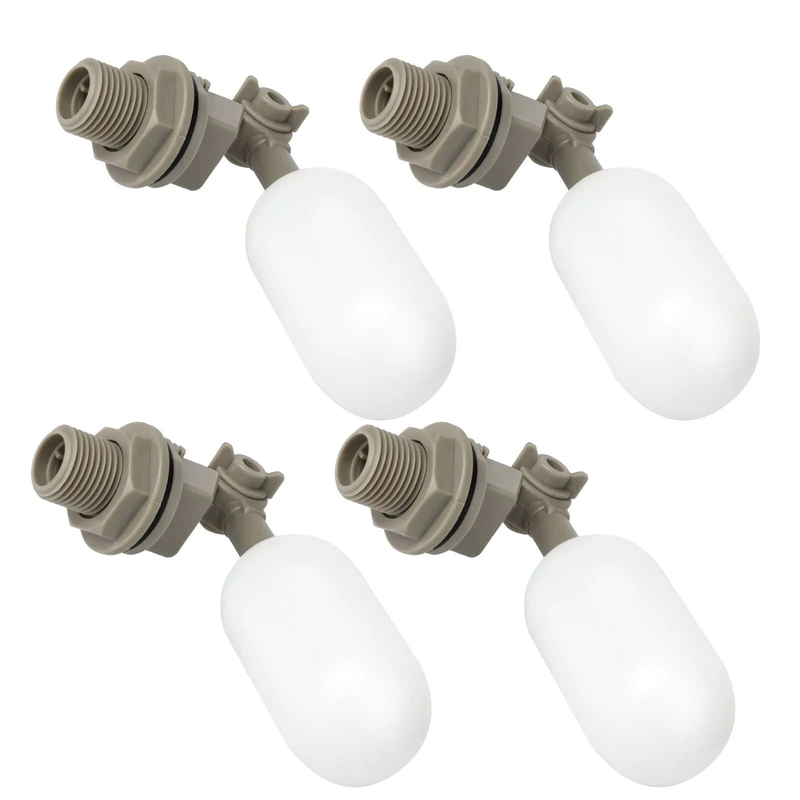 4 Pz/set Valvola A Sfera Galleggiante Acqua di Plastica Spegnimento 1/2 pollici Alimentazione Automatica Riempimento Serbatoio di Pesce Acquario Umidificatore Valvola