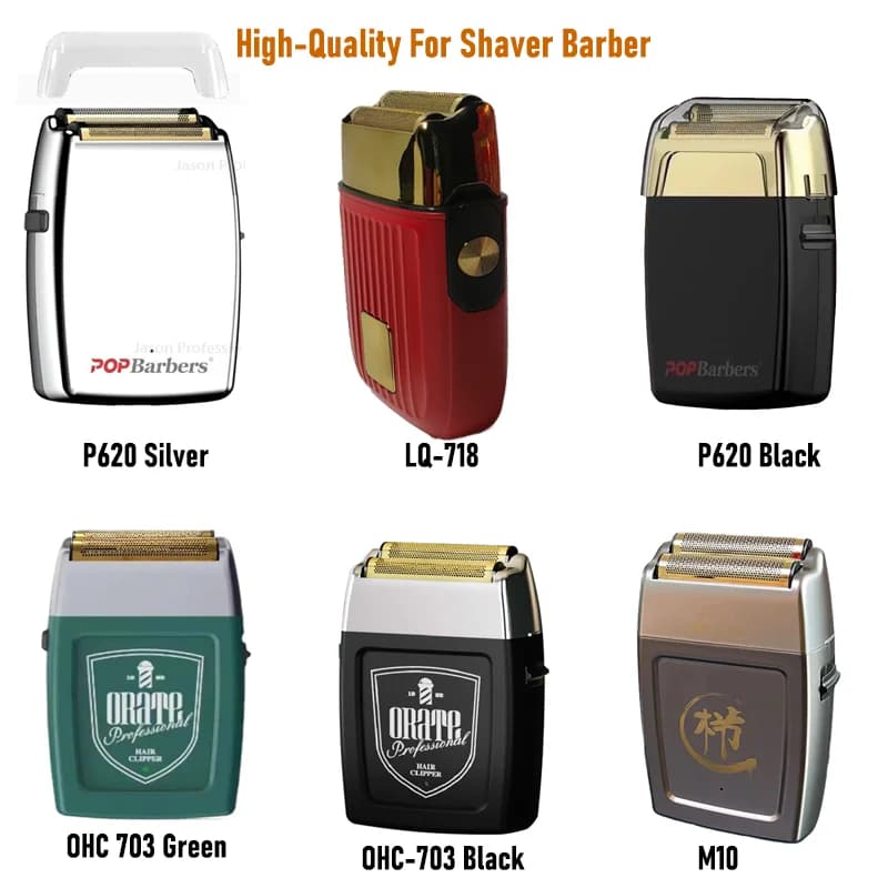 High Quality Barber Shaper Electric Shaper Shaver Electric Shaver USB Electric Shaver for Shaving Machine with Push White Oil Head, 11000 RPM