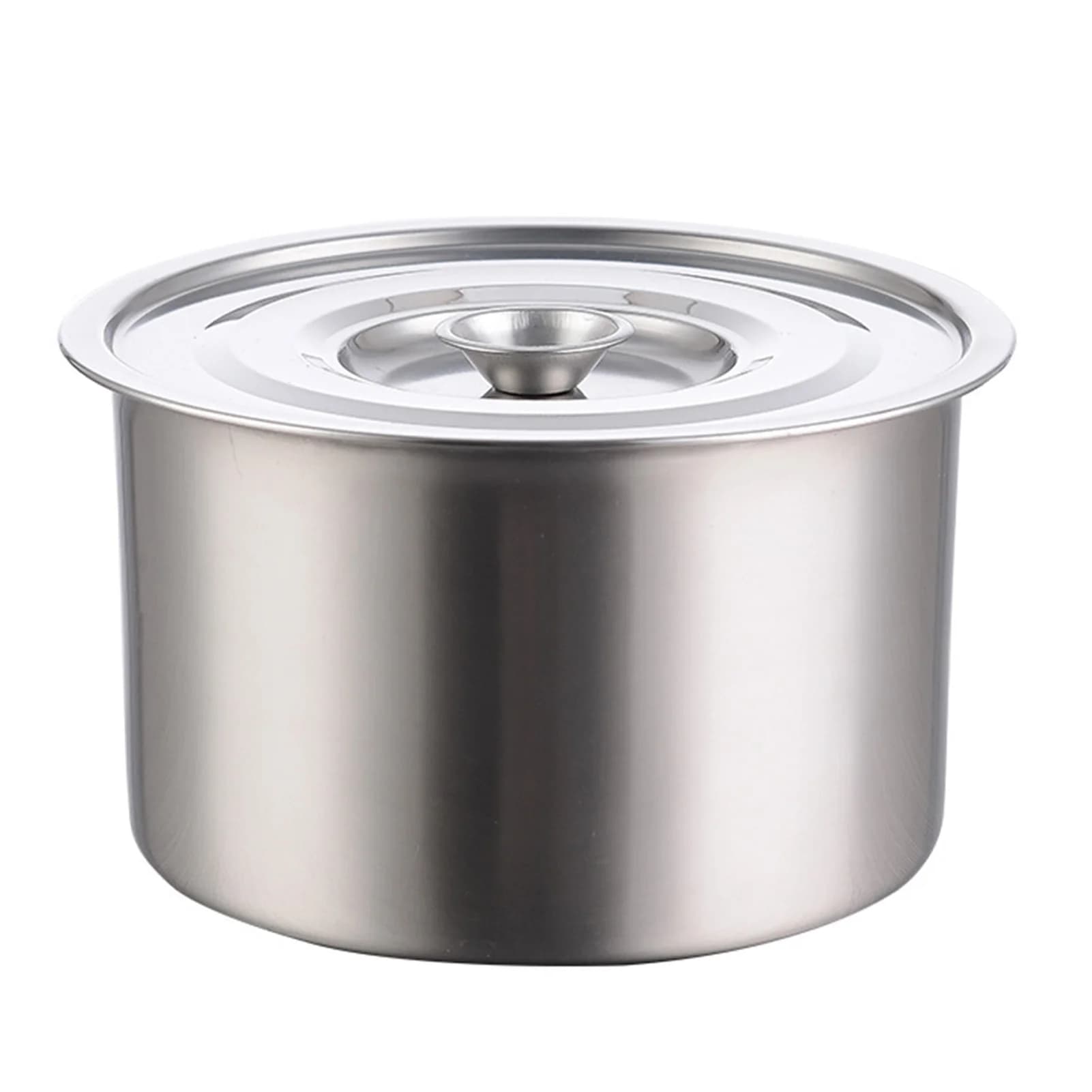 Pentola per stufato pentola per stufato antiaderente pentola per stufato con coperchio antiaderente contenitore per condimento per zuppa in acciaio inossidabile Non magnetico utensile da cucina