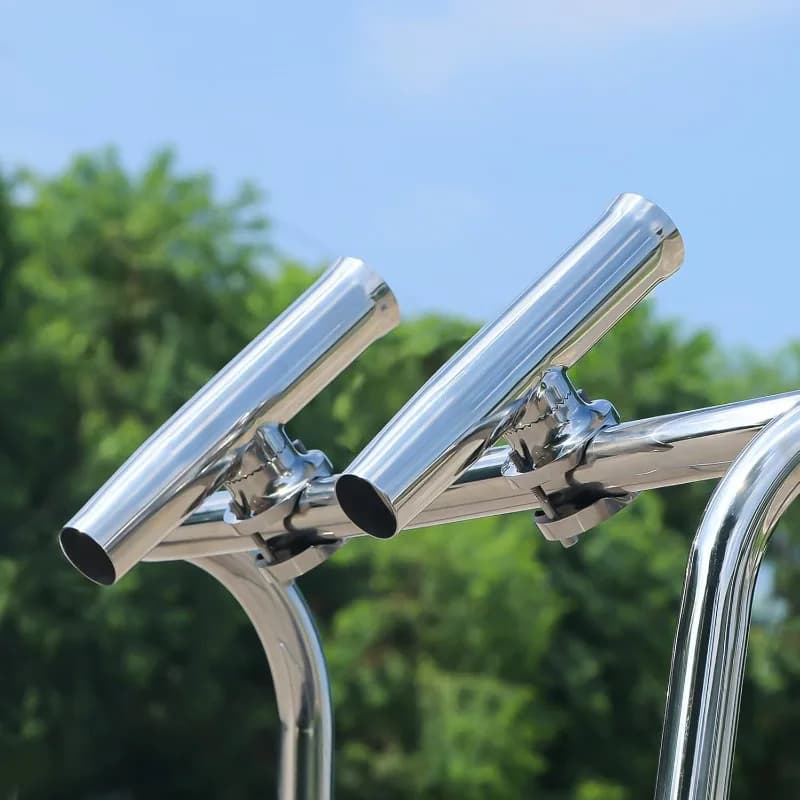 Stainless Steel Fishing Rod Holder Bracket Yacht Boat Rod Seat Mount Marine Hardware Accessories