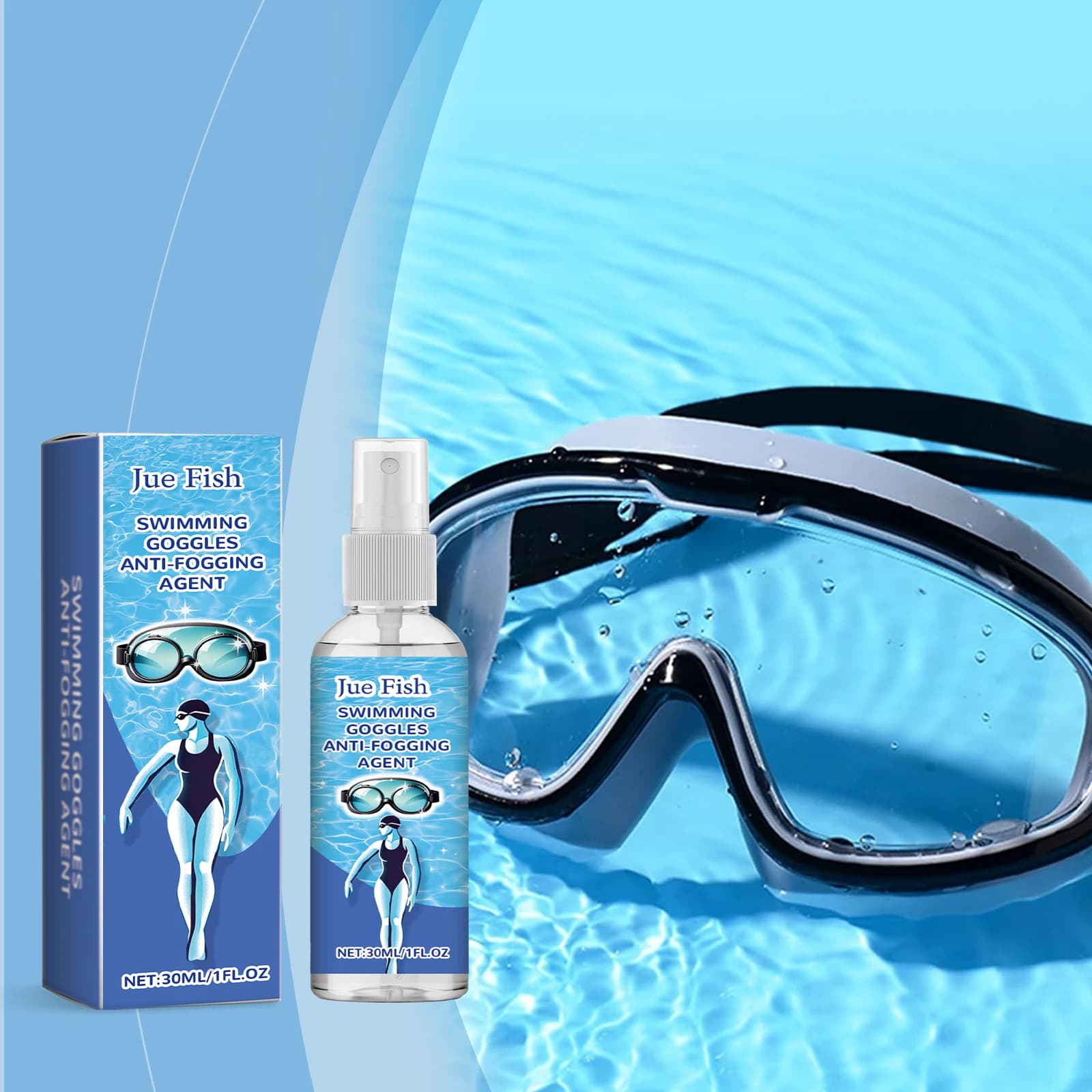 High Efficiency Anti-fog Spray for Swimwear, High Efficiency Anti-fog Agent for Eyewear, Diving Masks and Glasses