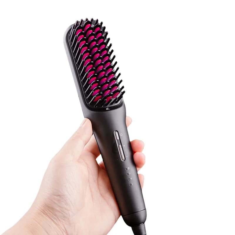 Smooth brush for professional quick heating hair MCH negative ion ceramic comb to smooth hair Mini portable beard brush