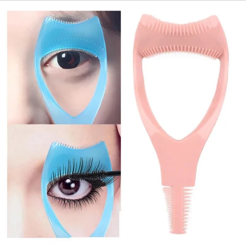 Strumenti per Ciglia 3 in 1: Protezione Mascara, Piegaciglia, Applicatore e Pettine Guida - Strumento di Bellezza e Cosmetico per il Trucco - Dropshipping