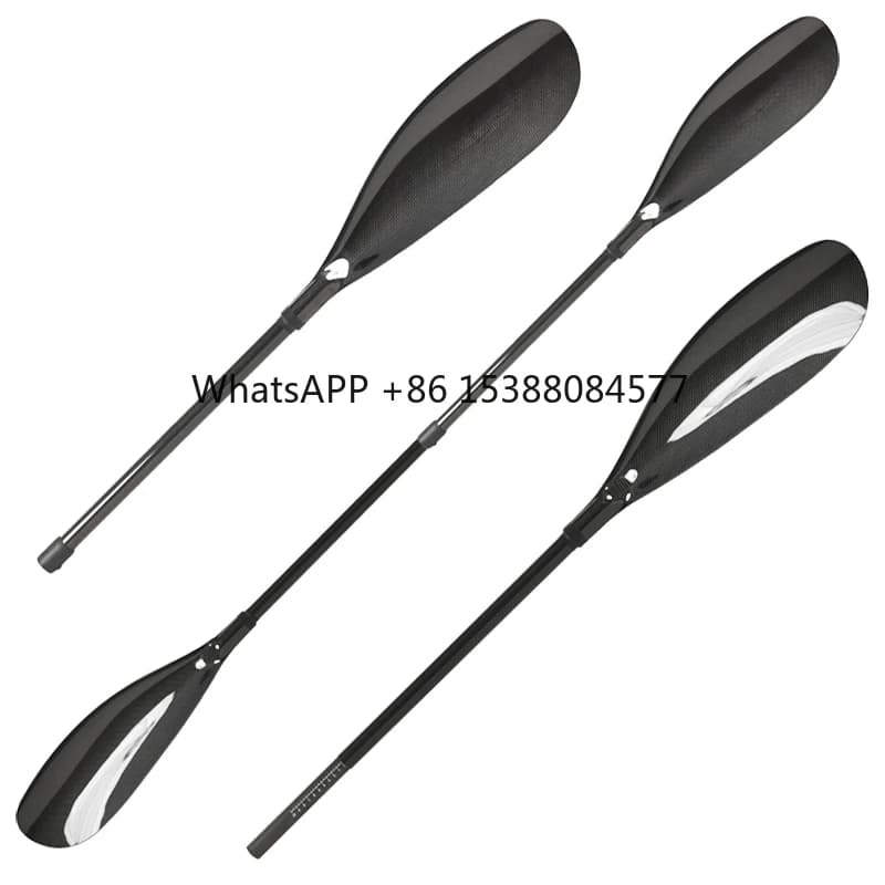 Pagaia media HOFi 3K modello 2020 guscio in fibra di carbonio XI pagaia per kayak ad ala regolabile con design semplice