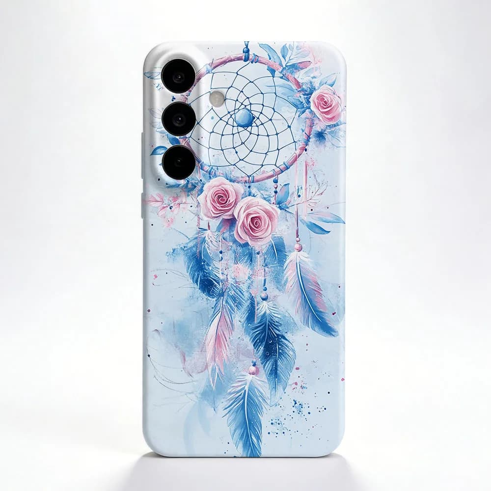 Phone Case For Samsung S26 S25 S24 S23 S22 Plus S21 Ultra Edge S23 S24 S25 FE Boho Dreamcatcher Print Hard PC Back Cover