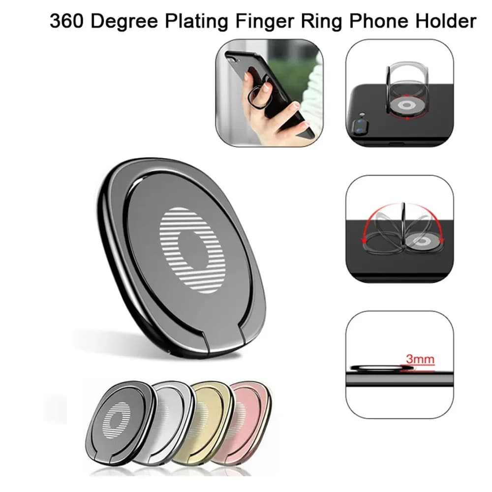 360 ° Rotating finger ring holder Phone stand Universal phone stand Metal support Non-slip handle for iPhone 17 16 15 14