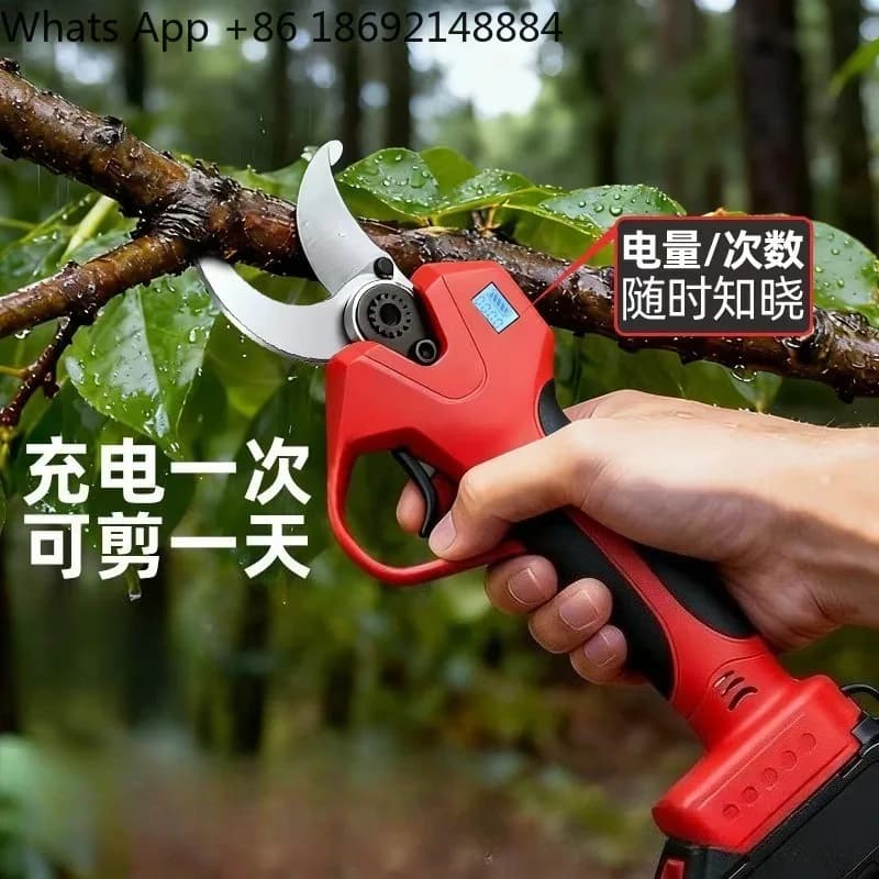 Forbici da potatura elettriche portatili per rami, cesoie da giardino ricaricabili per alberi da frutto