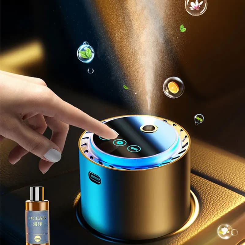 Perfume diffuser for car Deodorant for smart environments Automatic spray 1200MAH Touch Screen Auto Essential Oil Aromatherapy Remove Odors