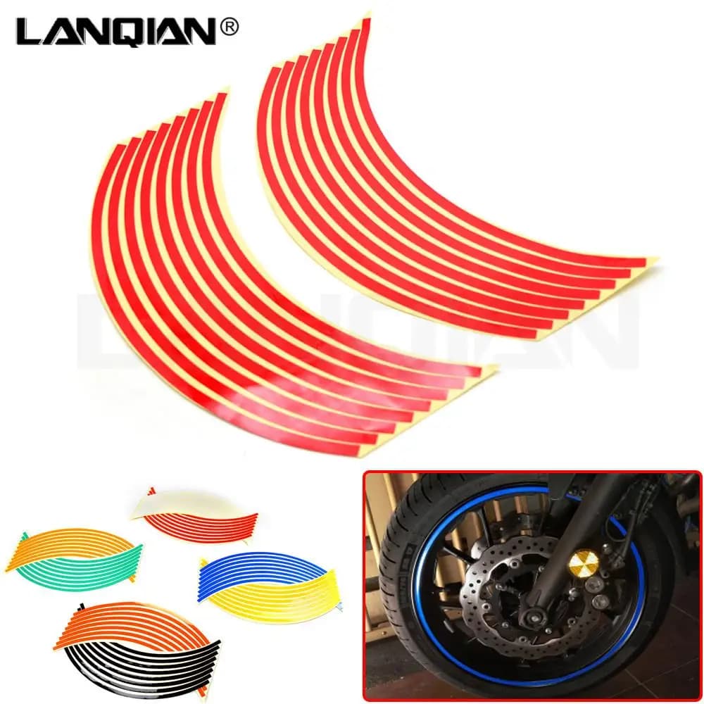 Hot moto Wheel Sticker decalcomanie riflettenti Rim Tape auto/bicicletta per SUZUKI GSR750 GSXR1000 GSXR 600 750 1000 K1 K3 K5 K7 K9