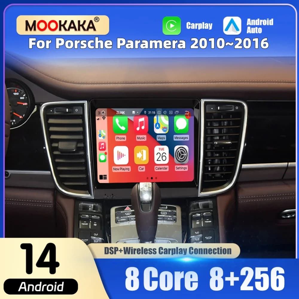 Autoradio Multimediale per Porsche Panamera 2010~2016 con Carplay, Android Auto, GPS, Navigazione, WiFi, 4G, BT