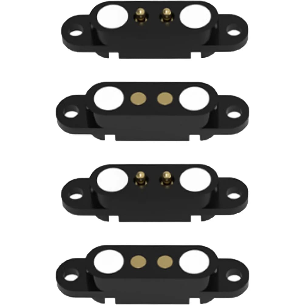 2 Sets 2A 2-Pin Magnetic Spring-Loaded Pogo Pin Connectors – Precision-Engineered for Wireless Charger Testing & DIY Electronics