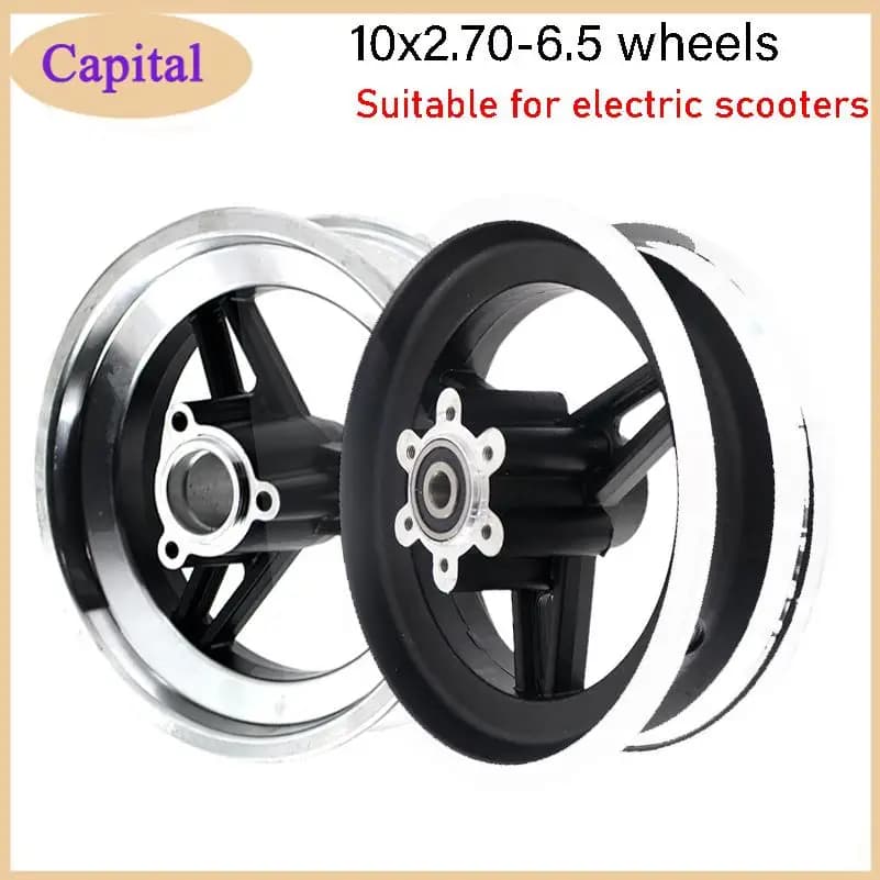 10X2.70-6.5 Electric Scooter Vacuum Tire Wheels 10 Inch Tubeless Tyre for Balance Scooter Nine Balanced Car wheel