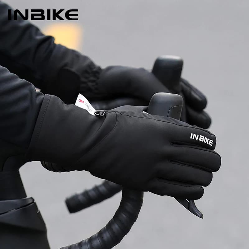 Winter Gloves INBIKE for Men Women Gloves Thinsulate 3M for touch screen for cold season Water resistant wind riding gloves