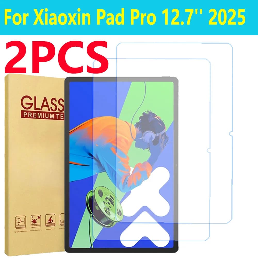 2 Pezzi Pellicola Protettiva HD Antigraffio in Vetro Temperato per Lenovo Xiaoxin Pad Pro 12.7 del 2025 Tablet