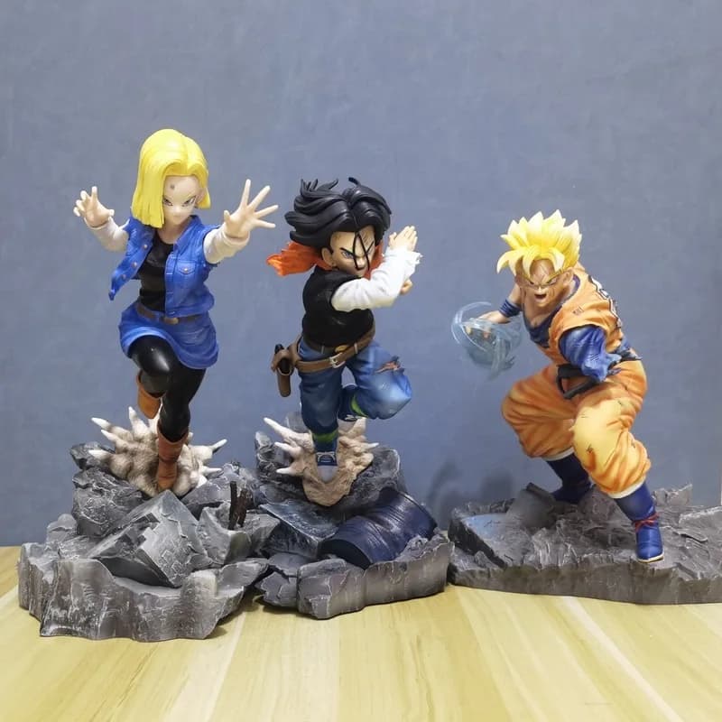 Dragon Ball Super Saiyan Gk Figure Future Gohan Vs Androids Boxed Collectible Statue Anime Collection Home Decoration