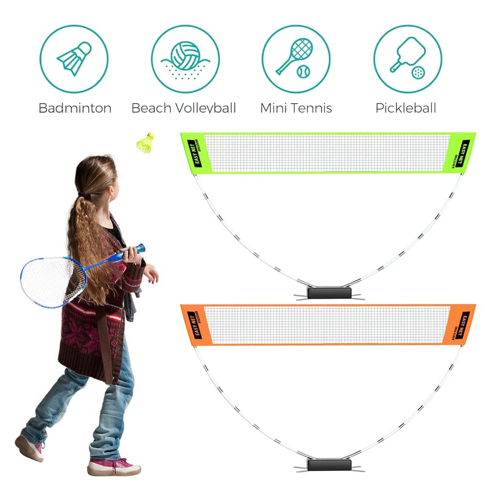 Professional Badminton Net Badminton Training Net Volleyball Tennis Training Square Net Portable Tennis Net for Outdoor Indoor