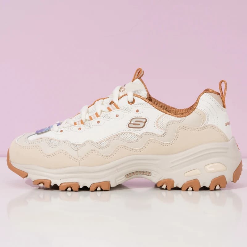 Scarpe Skechers da donna, modello Panda color block, con suola spessa, rialzate, stile Dad Shoes, sneakers trendy e versatili, scarpe casual 149792-Nttn