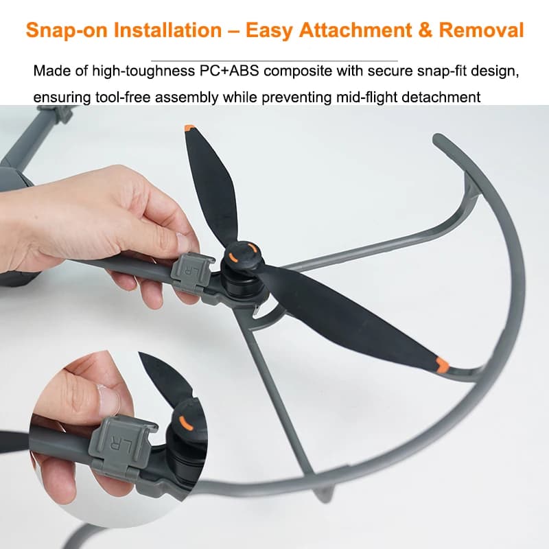 For dji Mavic 4 Pro Drone Propeller Protector, Detachable Guard, Prevents Collision, Portable Accessories with PC+ABS Material