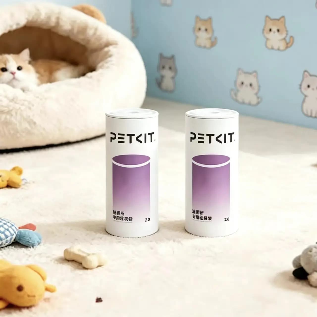 Sacchetti di Ricambio per Lettiere Autopulenti PETKIT - Materiali per la Pulizia della Lettiera, Sacchetti per Rifiuti, Toilette Portatile per Gatti, Speciale